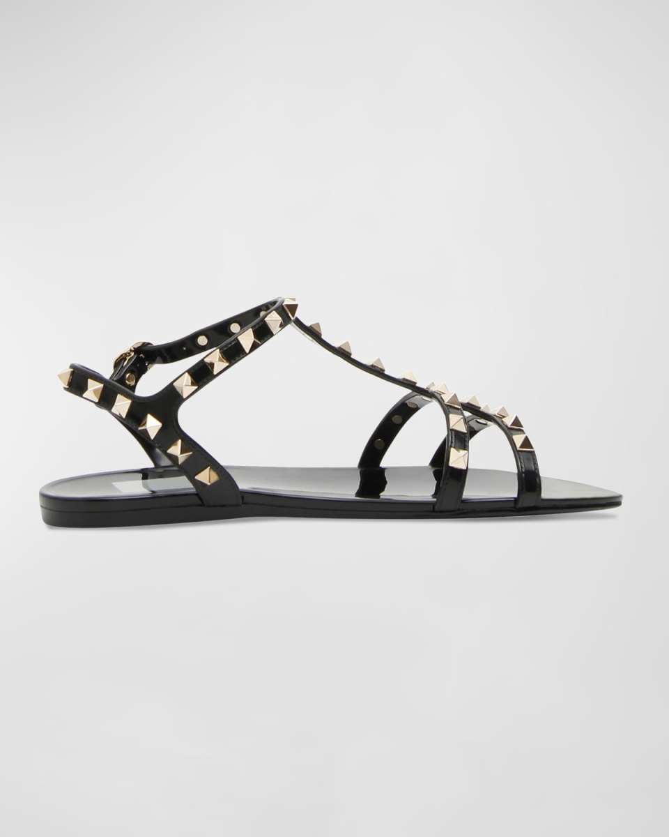Rockstud Jelly Flat Gladiator Sandals